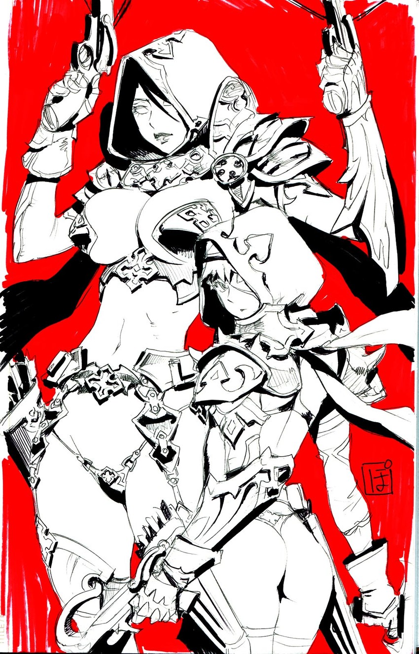demon hunter (diablo and 1 more) drawn by po-ju