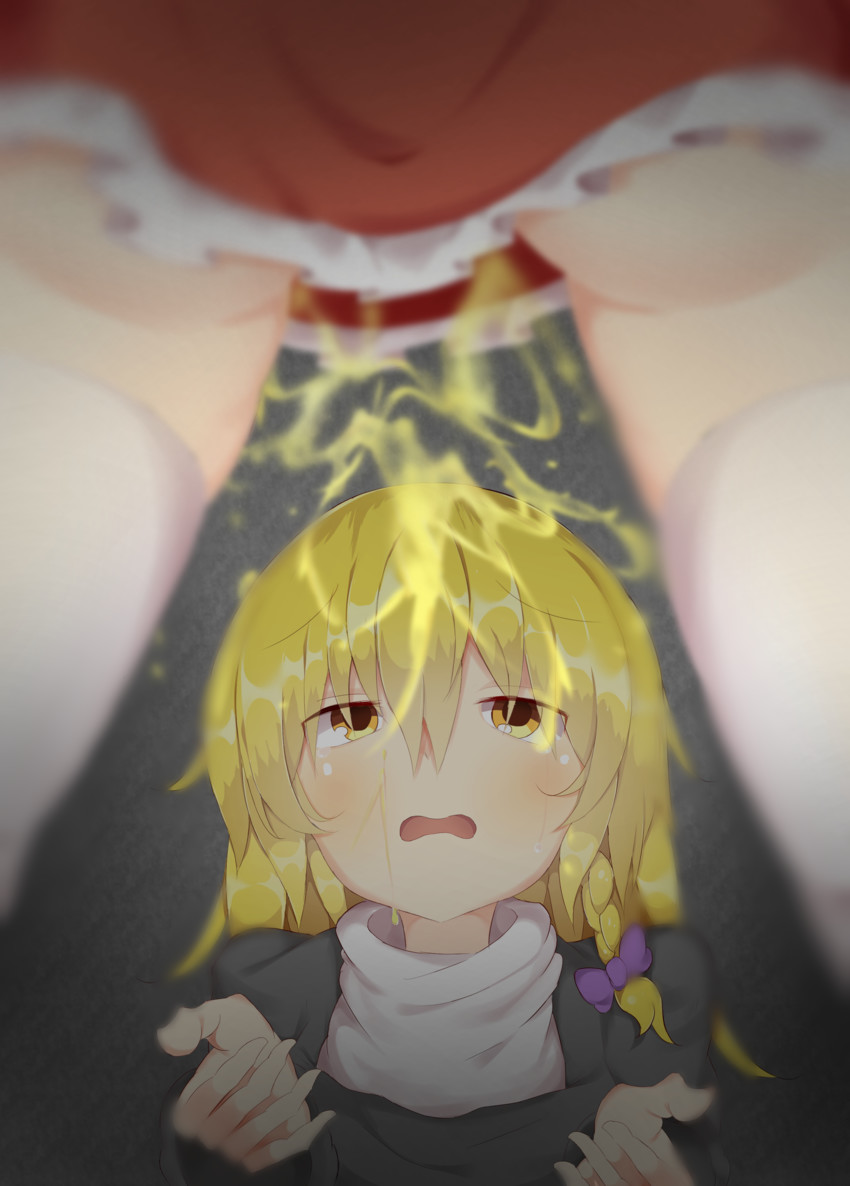 hakurei reimu, kirisame marisa, rei, and sananana (touhou and 1 more) drawn by akabeco