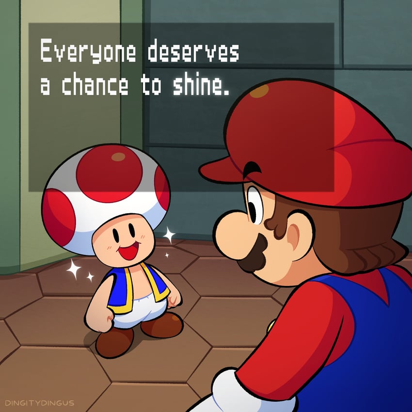 mario and toad (mario and 2 more) drawn by vinny_(dingitydingus)