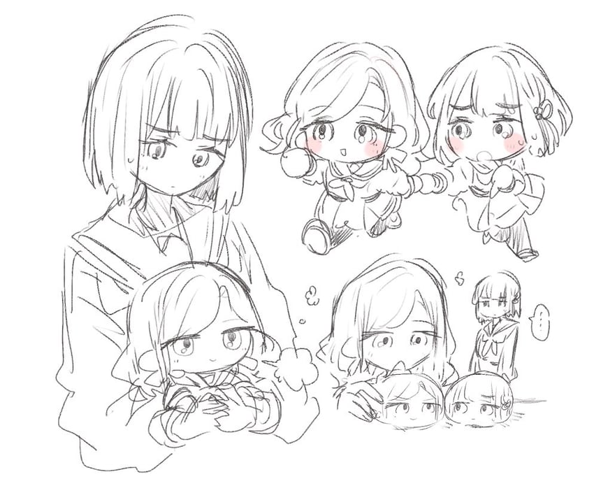 momose ginko and ceras yanagida lilienfeld (love live! and 1 more) drawn by uo_(wotakana_p)