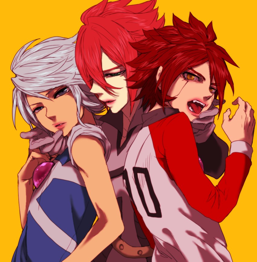 kiyama hiroto, nagumo haruya, and suzuno fuusuke (inazuma eleven) drawn by kyoji_(tmtrymetm)