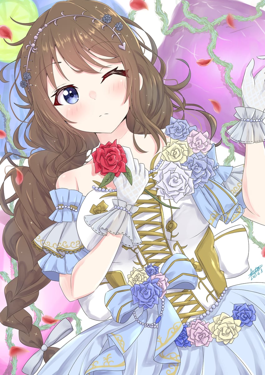 osaka shizuku (love live! and 1 more) drawn by ikuto_(nanami_ice)