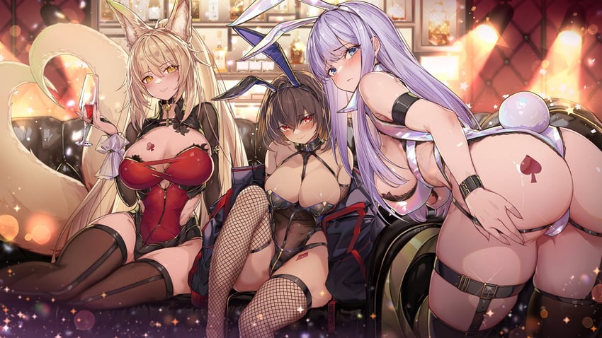 suirin, sharifah ozdil, and alexandra viktorovna dashkova (original) drawn by ura_illust