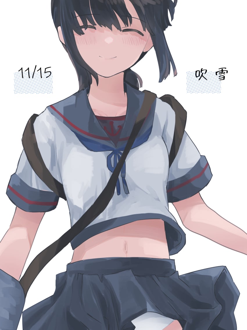 fubuki and fubuki kai ni (kantai collection) drawn by kiusagi_sanae