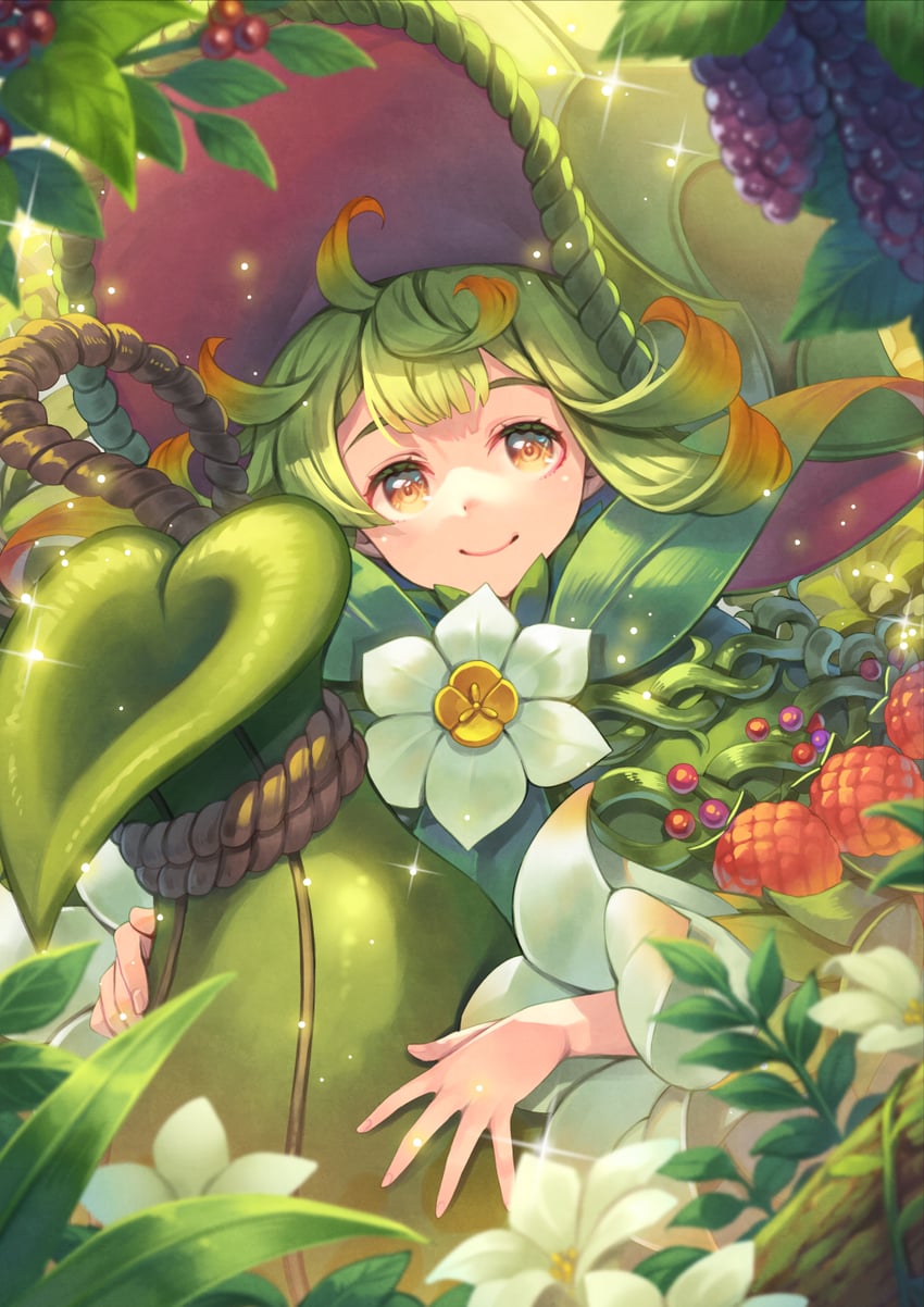 sproutling and julei (seiken densetsu and 1 more) drawn by hagure_keg