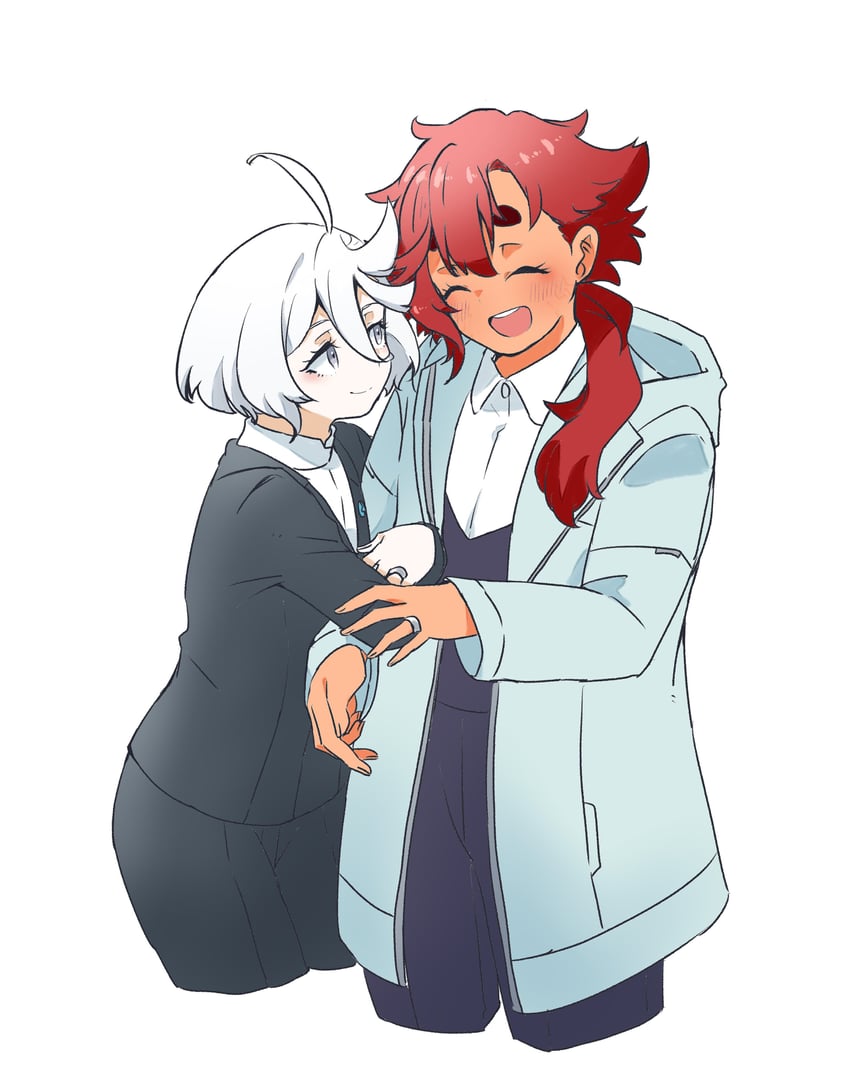 suletta mercury and miorine rembran (gundam and 1 more) drawn by be_go_ichi