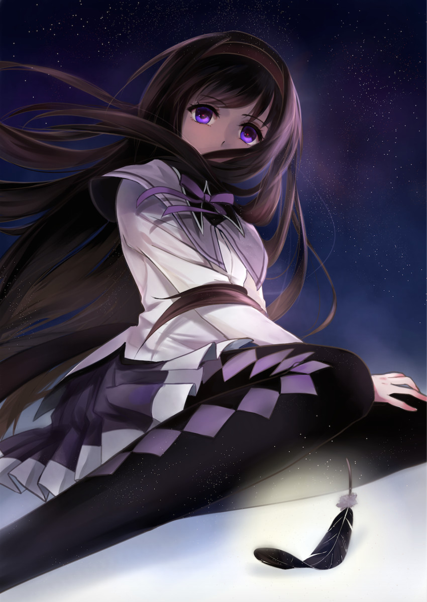 akemi homura (mahou shoujo madoka magica) drawn by inuko_(redconstellation)