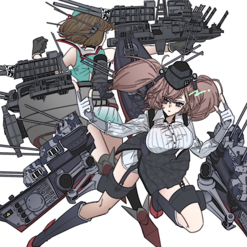 maya, atlanta, and maya kai ni (kantai collection) drawn by anno88888