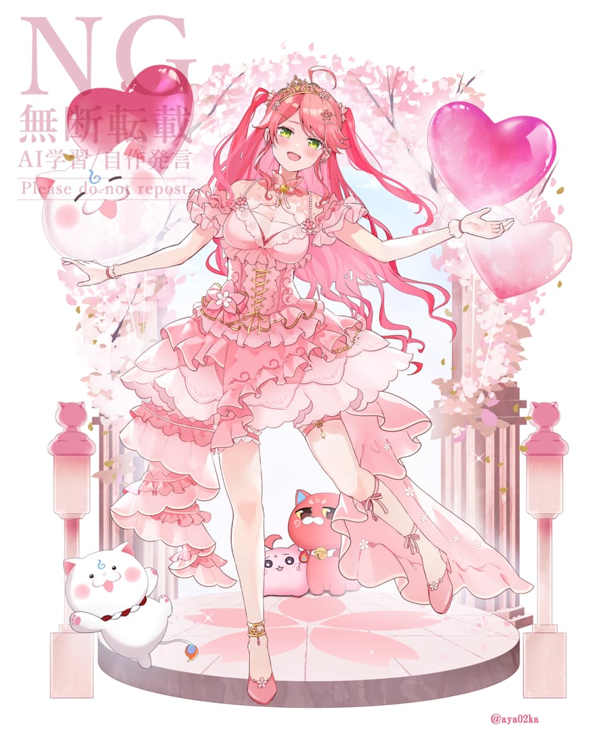 sakura miko, 35p, kintoki, and maguchi (hololive) drawn by aya02ka