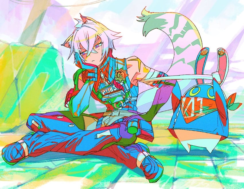 eous and seth lowell (zenless zone zero) drawn by mizu_cx