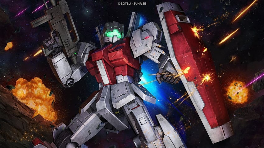 gm iii powered (gundam and 3 more) drawn by tenjin_hidetaka