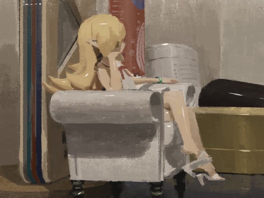 oshino shinobu (monogatari and 1 more) drawn by bagaju