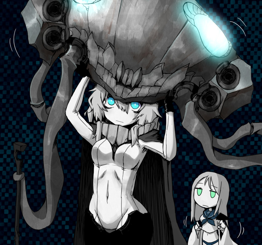 wo-class aircraft carrier and ta-class battleship (kantai collection) drawn by konohana_saku