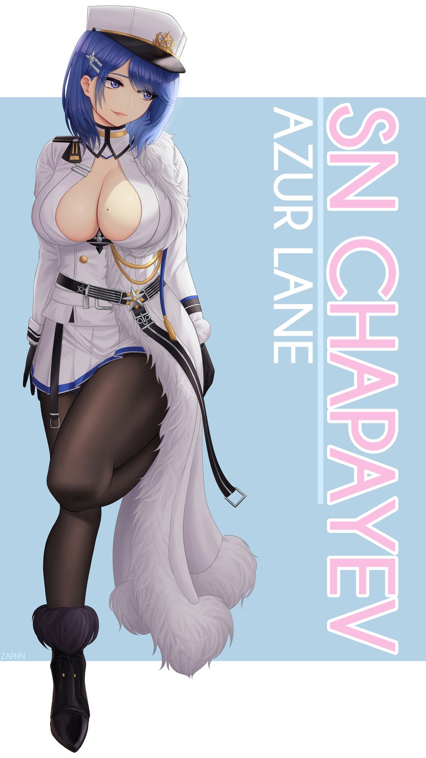 chapayev (azur lane) drawn by zaphn