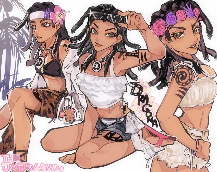 dragona joestar (jojo no kimyou na bouken and 1 more) drawn by naru_tomaki