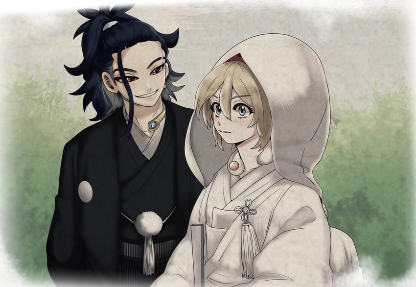 irida and adaman (pokemon and 1 more) drawn by pum_patpat
