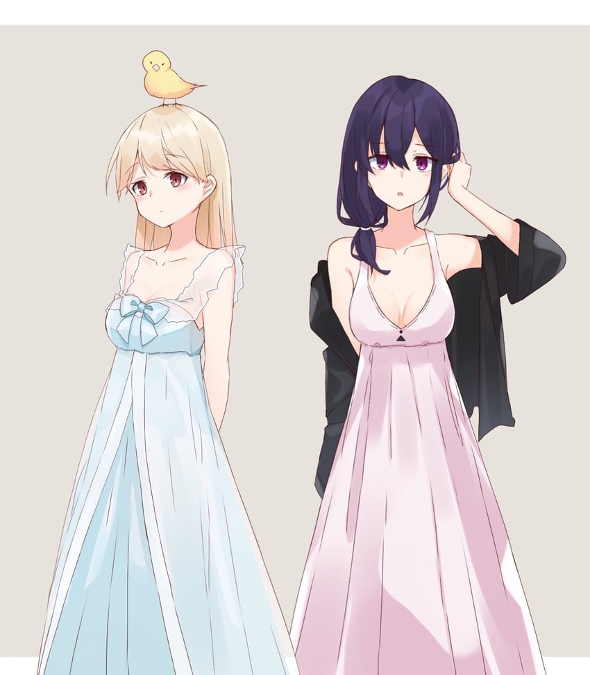 ichinose uruha and kogara toto (vspo! and 1 more) drawn by hikari_yui