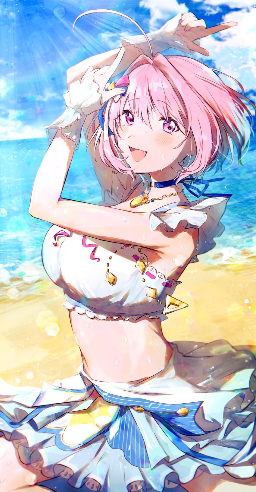 yumemi riamu (idolmaster and 1 more) drawn by hamachamu