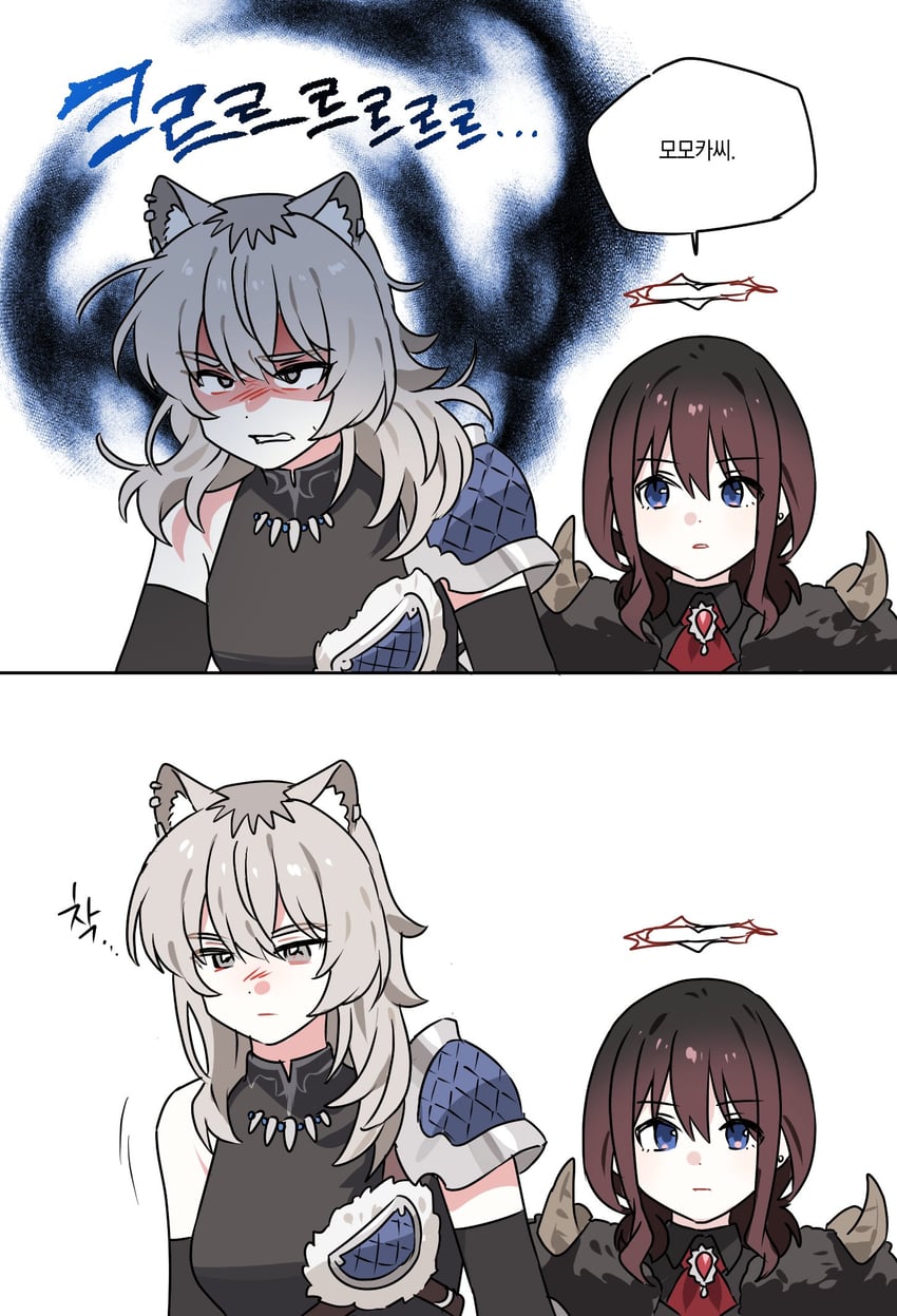 iseri nina and kawaragi momoka (girls band cry and 1 more) drawn by habsida_(habsida_hpy)