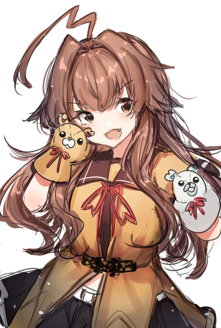 kuma and kuma kai ni (kantai collection) drawn by kaomoji_(sagor00237)
