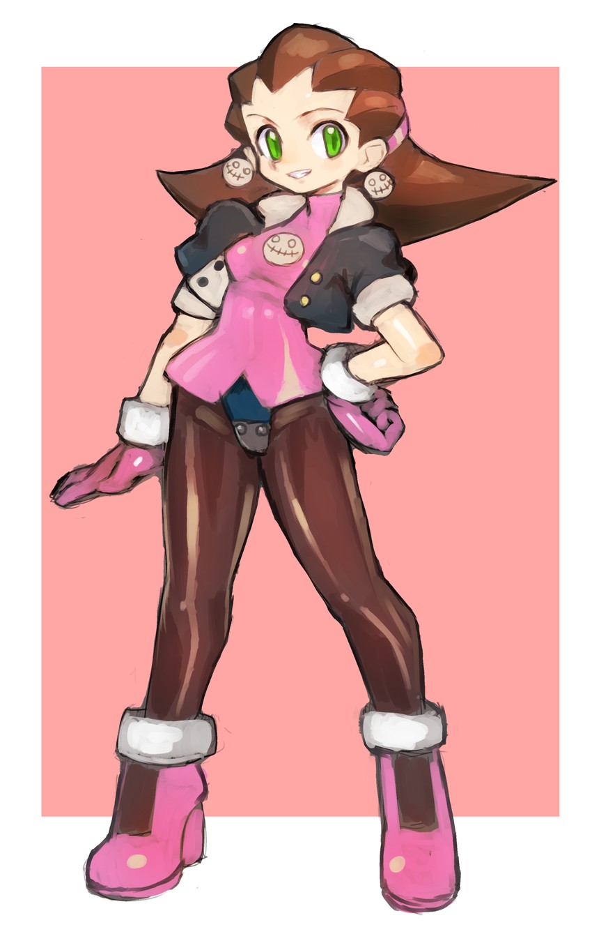 tron bonne (mega man and 1 more) drawn by dakusuta