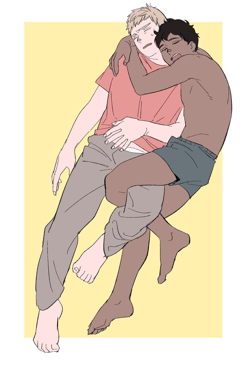laios touden and kabru (dungeon meshi) drawn by daki_info