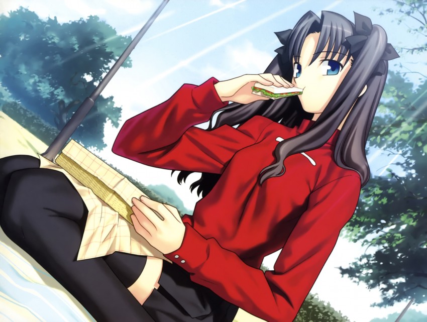 tohsaka rin (fate and 1 more) drawn by takeuchi_takashi