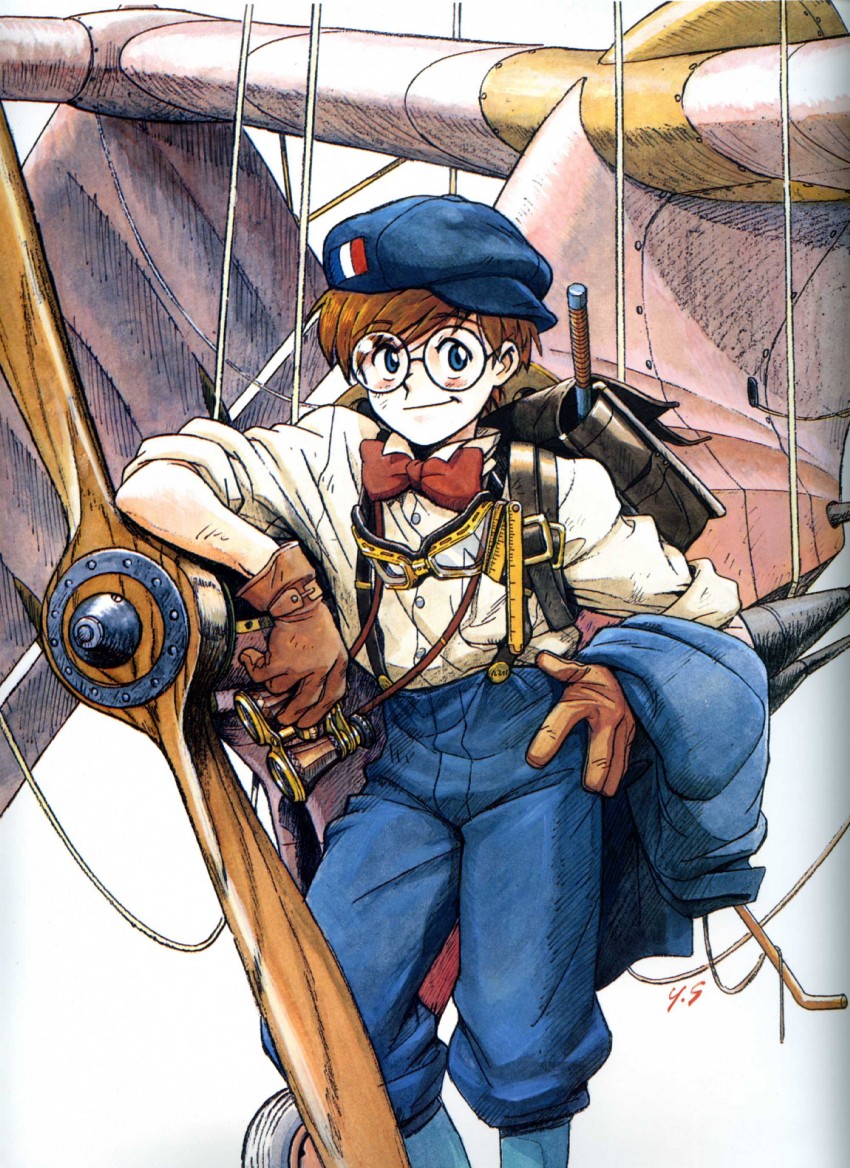 jean roque lartigue (fushigi no umi no nadia) drawn by sadamoto_yoshiyuki