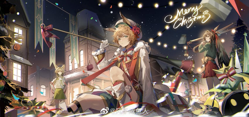 beanstalk, domesticated metal crab, leonhardt, and kafka (arknights) drawn by nagito