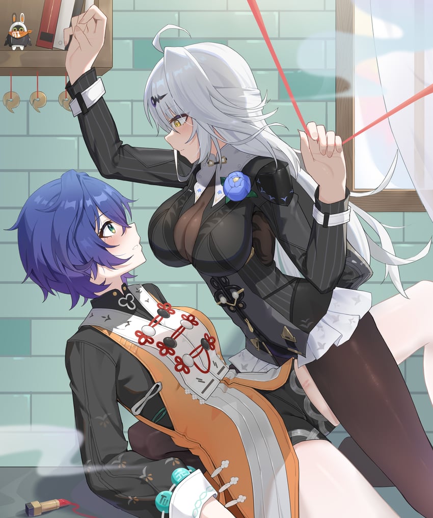 yixuan and belle (zenless zone zero) drawn by w-baiye