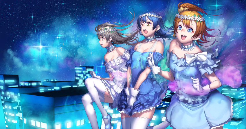 sonoda umi, minami kotori, and kosaka honoka (love live! and 2 more) drawn by hiyashi_mirano
