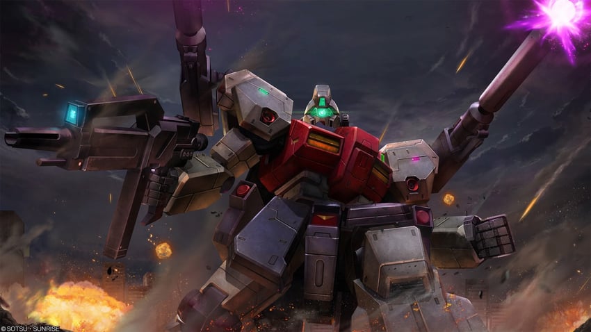 jegan heavy equipment type (gundam and 3 more) drawn by tenjin_hidetaka
