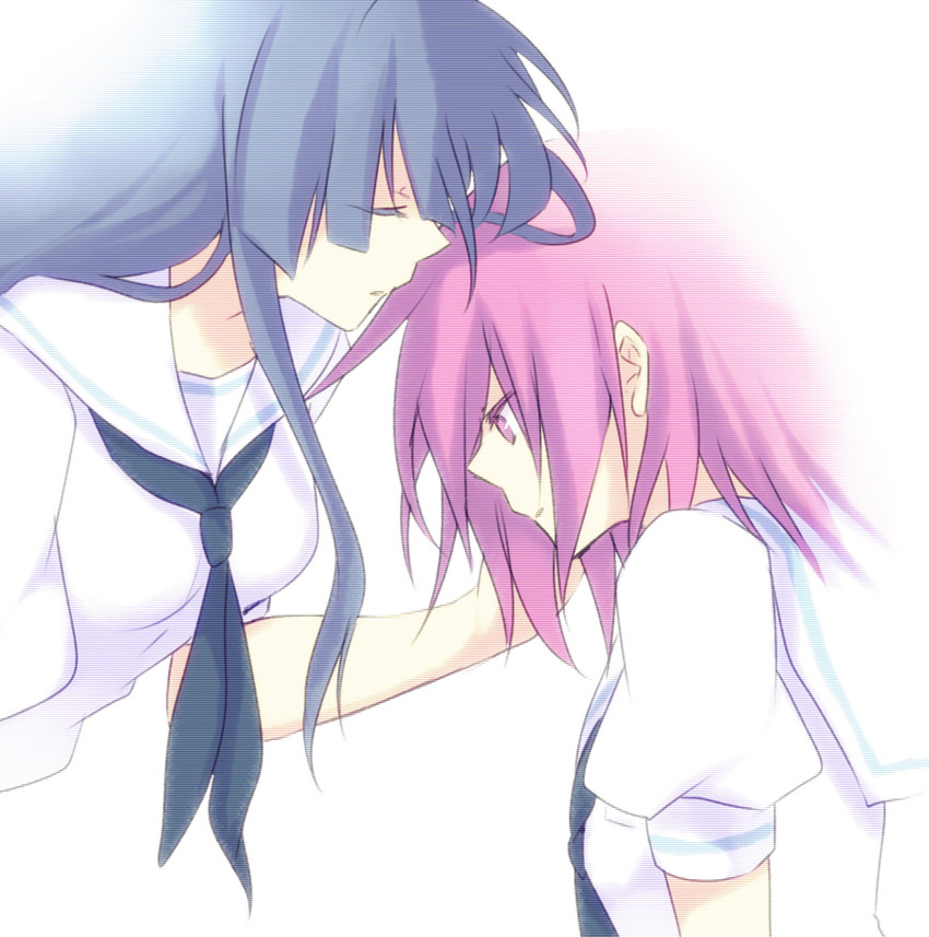 miyanaga teru and hirose sumire (saki) drawn by amazuki_jou