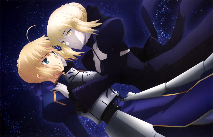 artoria pendragon, saber, and saber alter (fate and 2 more) drawn by mitsui_arisa