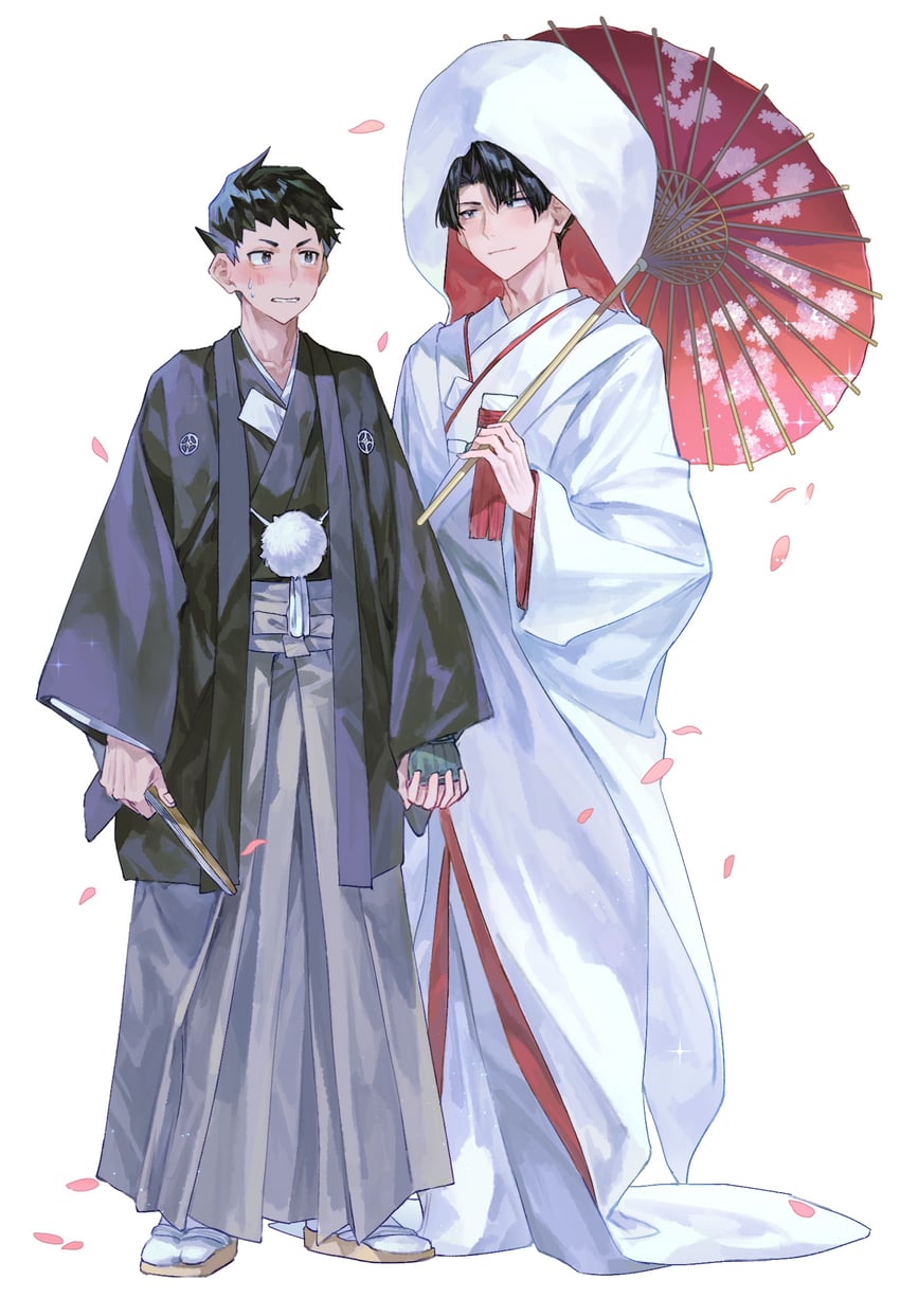 ryunosuke naruhodo and kazuma asogi (ace attorney and 1 more) drawn by dong_98