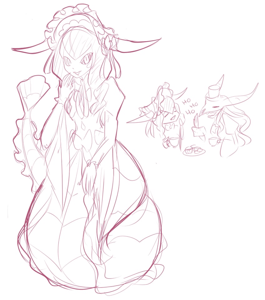 lamiamon, mephismon, and mephismon x-antibody (digimon) drawn by viv_(ceranoone)