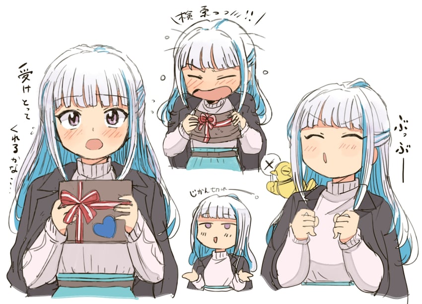 lize helesta and sebastian piyodore (nijisanji) drawn by tsubobot