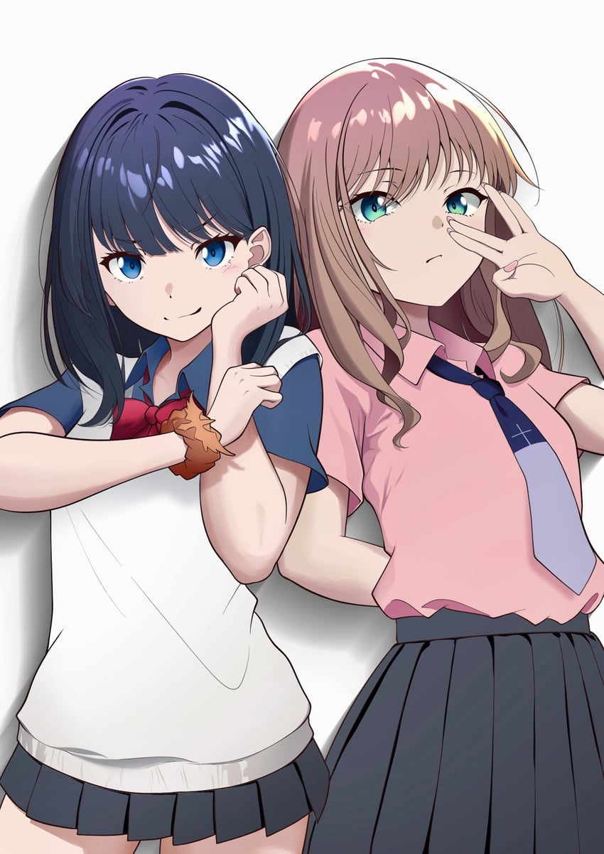 takarada rikka and minami yume (gridman universe) drawn by n_t_(user_ezmk2485)
