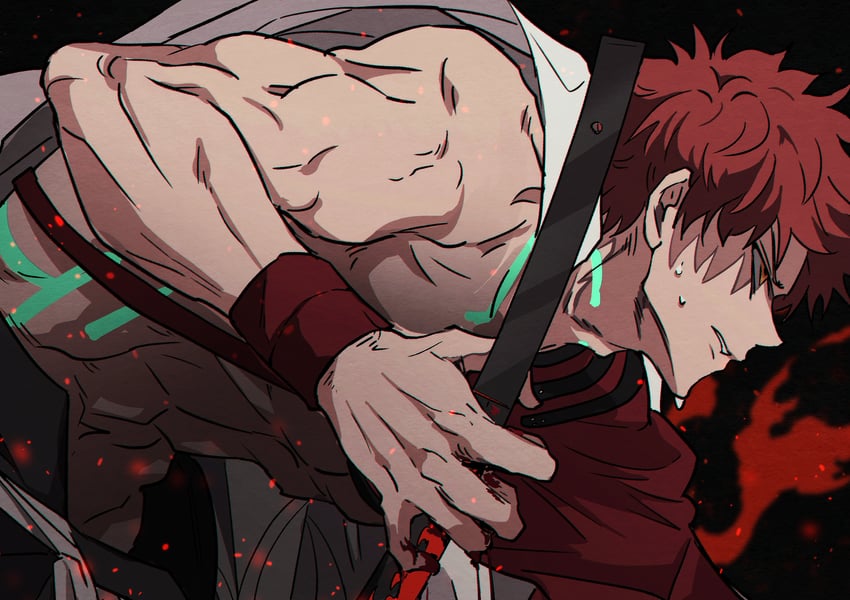 emiya shirou and senji muramasa (fate and 1 more) drawn by fog_fgo