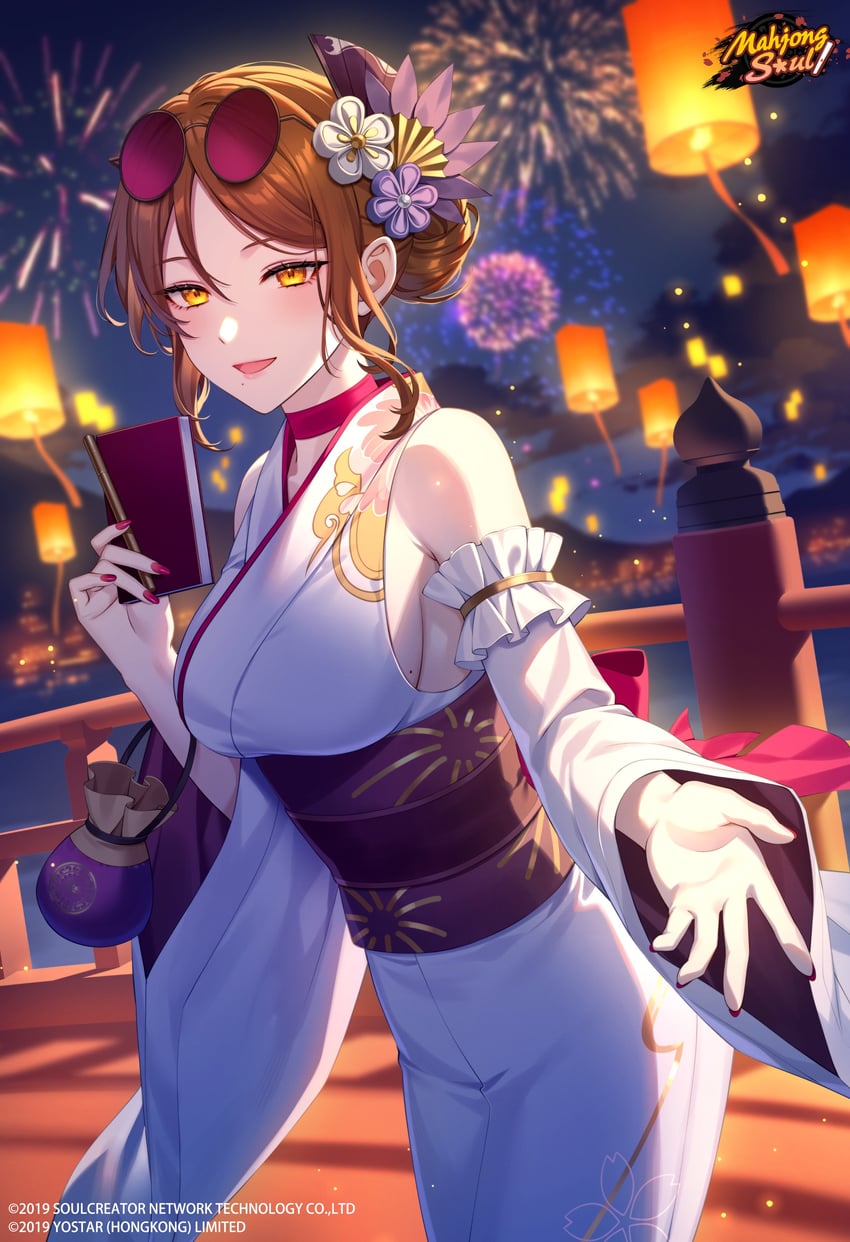terasaki chihori (mahjong soul) drawn by bshi_edayo