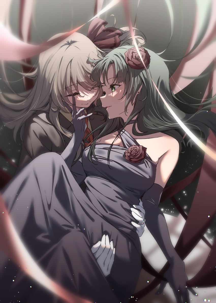 kuo shenlin and wang yujia (assault lily) drawn by musihara