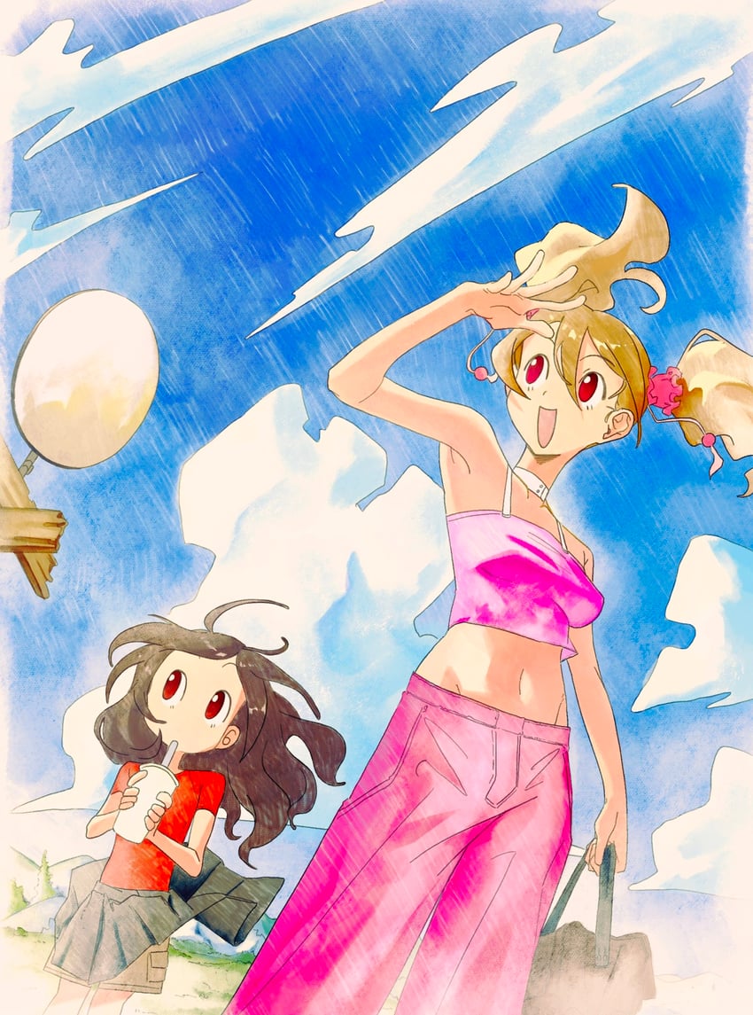 higashi setsuna and momozono love (precure and 1 more) drawn by ffgghhjj