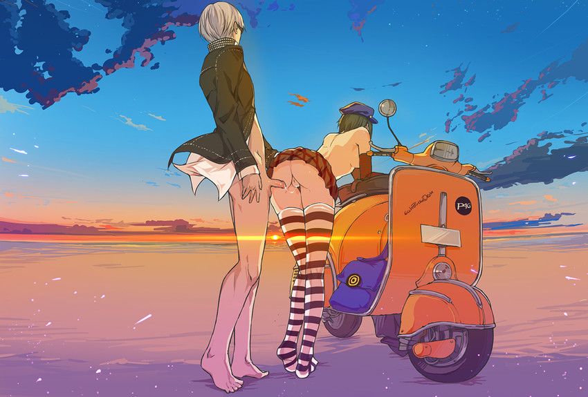 narukami yu and marie (persona and 2 more) drawn by unfairr