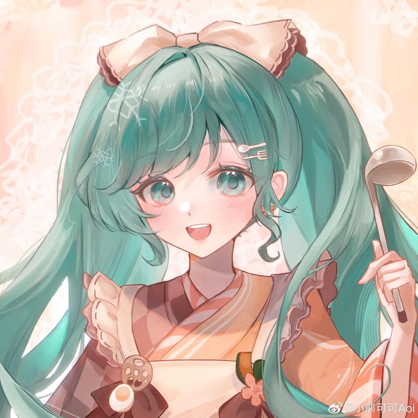 hatsune miku and yuki miku (vocaloid) drawn by xiao_xiong_keke_aoi