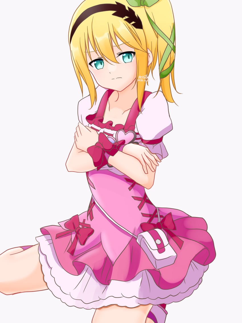 cure peach and edna (precure and 3 more) drawn by neruth