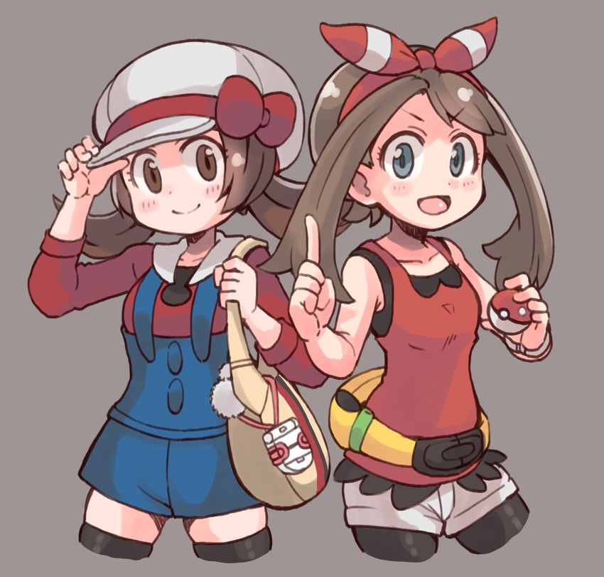 may and lyra (pokemon and 2 more) drawn by es_(eisis)