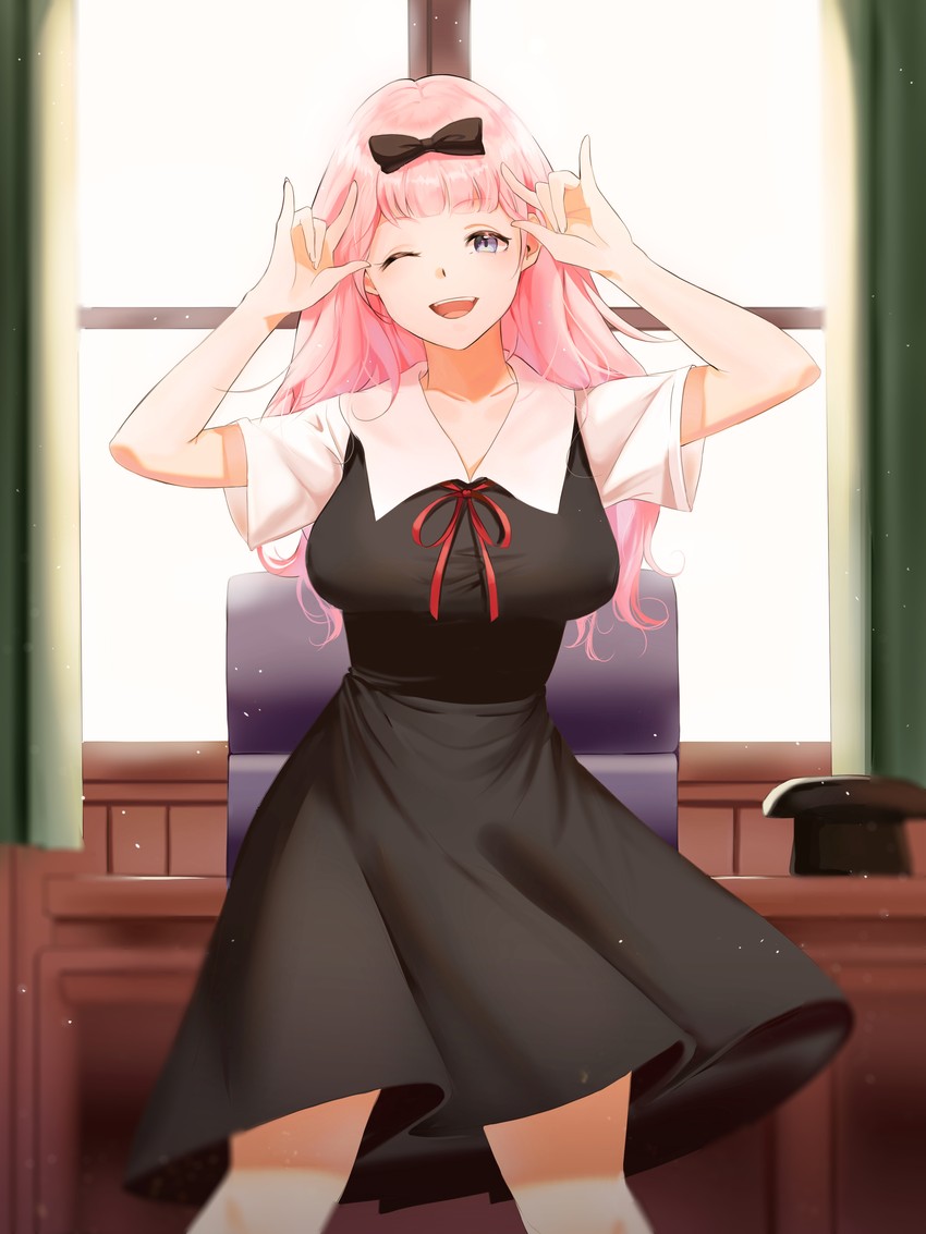 fujiwara chika (kaguya-sama wa kokurasetai ~tensai-tachi no renai zunousen~) drawn by solack