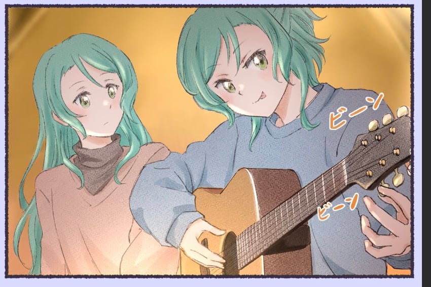 hikawa sayo and hikawa hina (bang dream!) drawn by xin_(blueramen)
