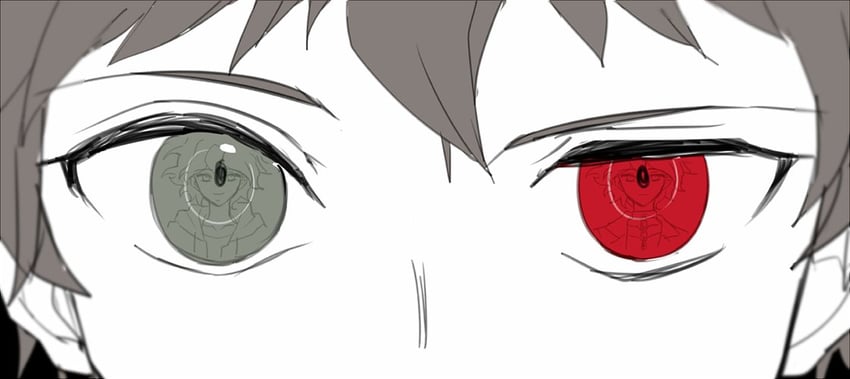 komaeda nagito, hinata hajime, kamukura izuru, and servant (danganronpa and 2 more) drawn by unagi_(nakaelric)
