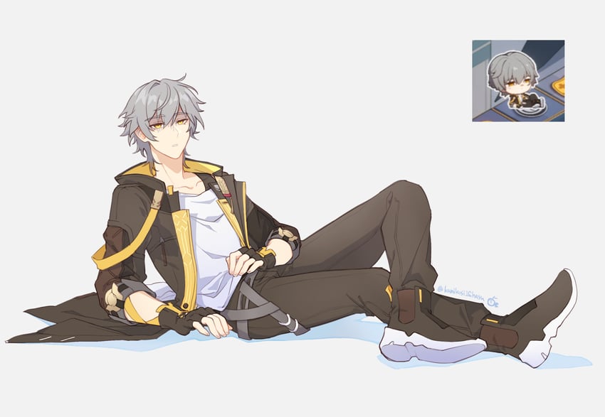 trailblazer and caelus (honkai and 1 more) drawn by hsiang_ning